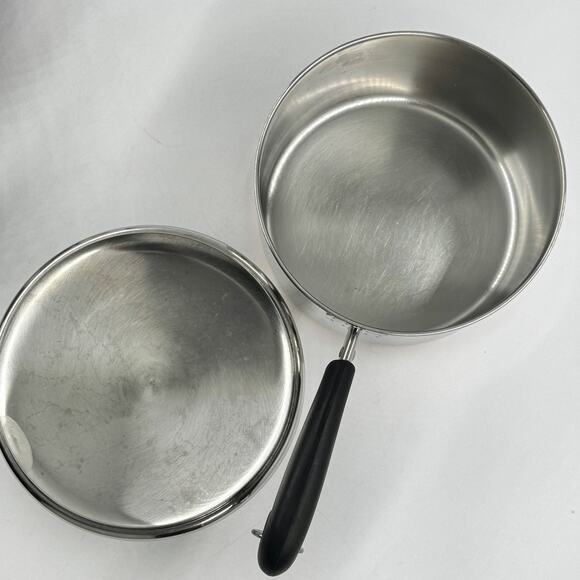 REVERE WARE 1801 VTG 2 Qt 92e Saucepan w Lid MADE IN USA Copper Stainless Steel - Picture 4 of 11